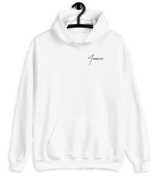 EXELLO OFFICIAL White Unisex Premium Hoodie