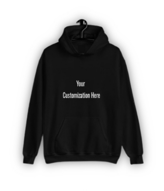 Customizable Premium Black Unisex Hoodie